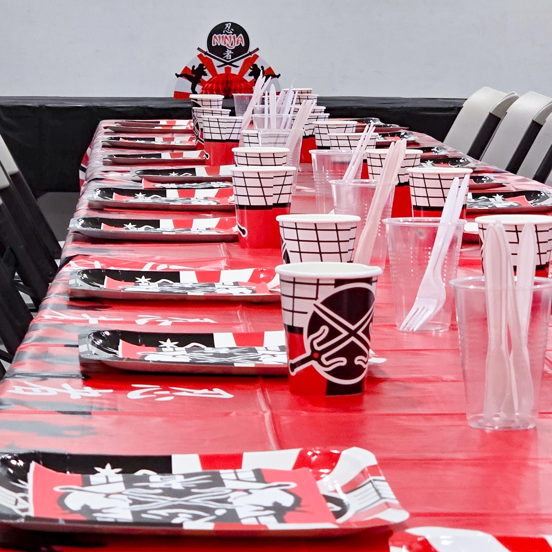 Ninja Birthday Party Setup